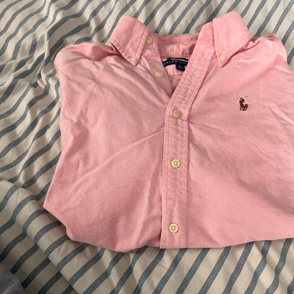 Womens size 8 Ralph Lauren classic fit button down Oxford shirt